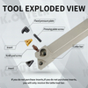  External Turning Toolholder CNC Lathe Cutter For TNMG Carbide Insert 