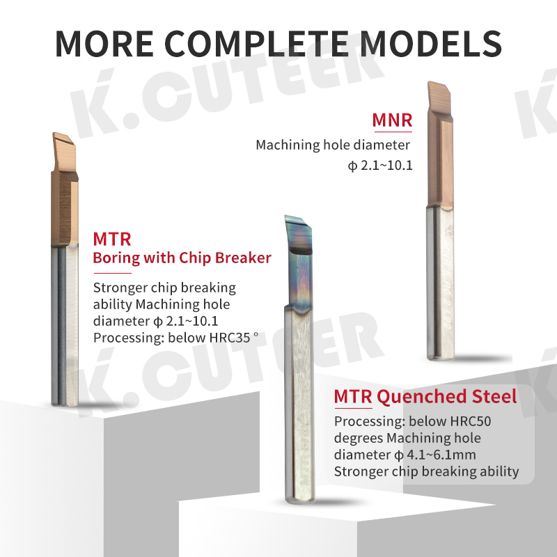 MTR MNR Small Bore Boring Tool Aseismic Carbide Micro Diameter Internal Turning Tool 