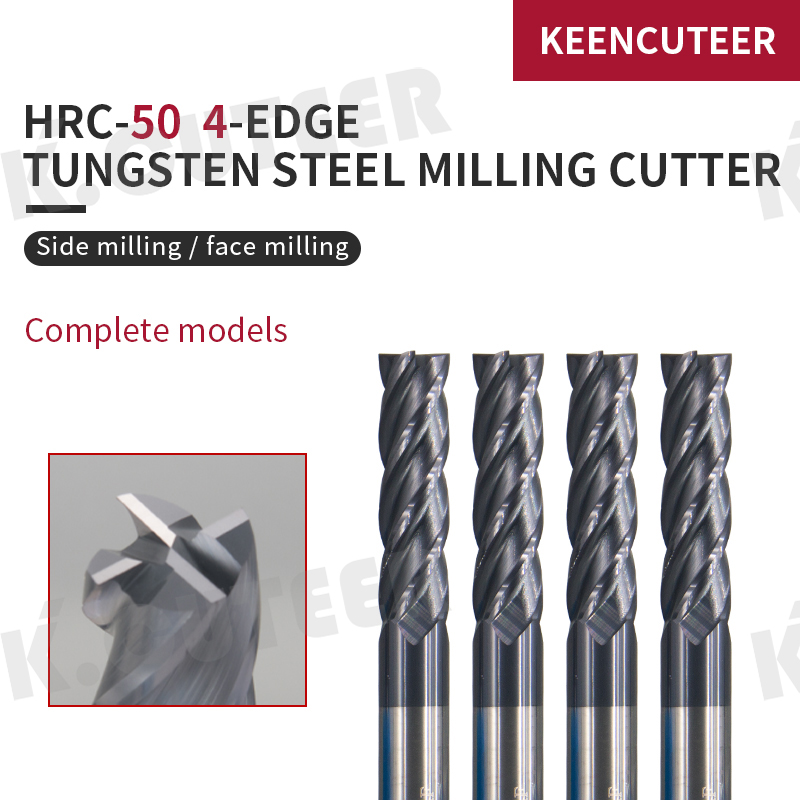 HRC50 Straight Shank Milling Cutter Alloy Coating Carbide Lathe tools CNC Machines