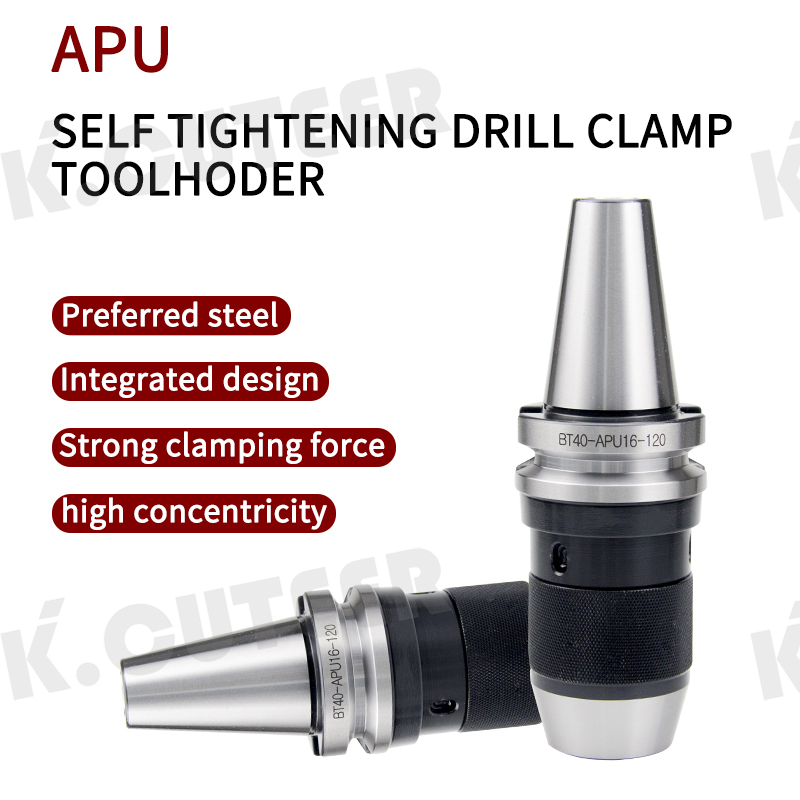 CNC tool holder BT40-APU13-100 self-tightening drill clamp type APU drill chuck wrench