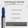 2 flute HRC 65 R2*D4*50/R3*D6*50/R3*D6*75 CNC lathe processing ball end mill
