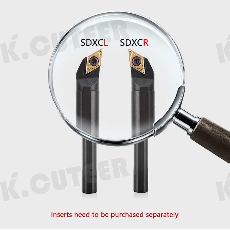 S08K-SDXCR07 S16Q-SDXCR07 Internal Turning Tool Holder DCMT/DCGT Carbide Inserts Lathe Bar 