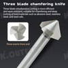 Keencutter 90° Chamfer Drill Cobalt Containing Wear-Resistant Single Inset and Three Insert