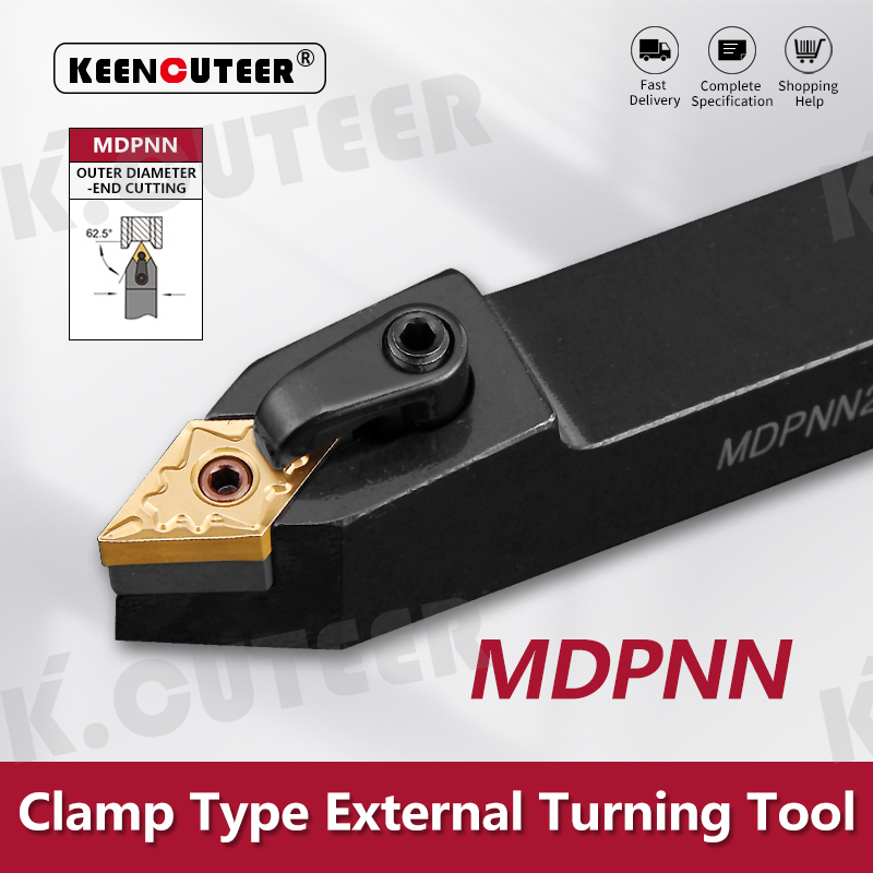 External Turning Tool Holder DNMG Carbide Inserts MDPNN Lathe Cutting Machine Tools 