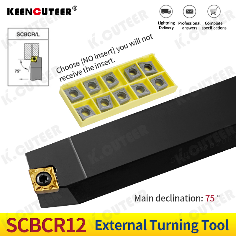 External Turning Tool Holder Ccmt06/09 Carbide Inserts Lathe CNC Cutting Tools Set