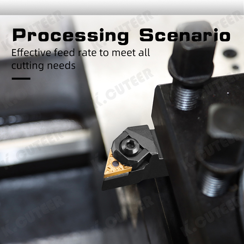 External Triangul Turning Tool Holder TNMG16 Carbide Inserts Lathe Cutting Tools Set