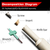 Keencuteer Groove Comma Internal Holder Small Hole Deep Groove Processing Tool