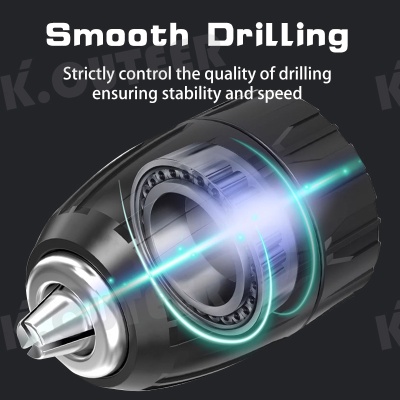 Drill Chuck Metal Heavy Duty Thread Quick Change Adapter Self Tighten 