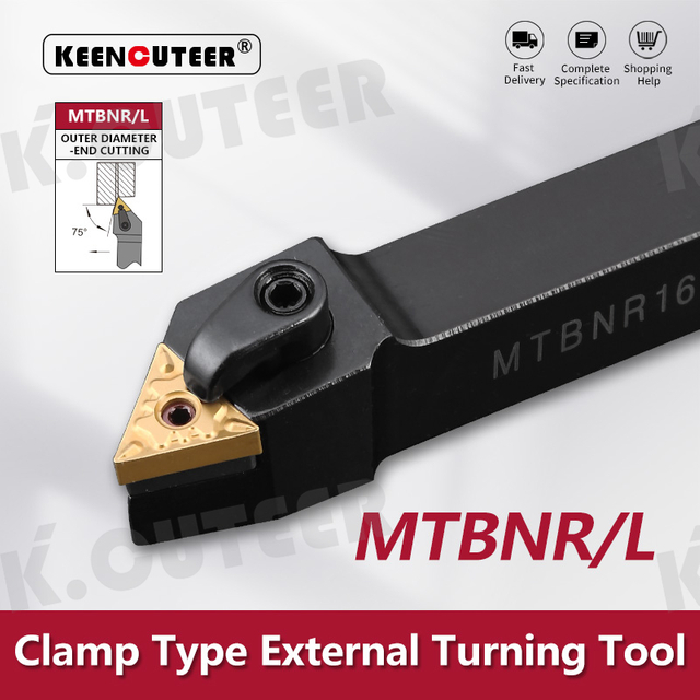  External Turning Tool Holder TNMG Carbide Inserts MTBNR Lathe Cutting Tools 
