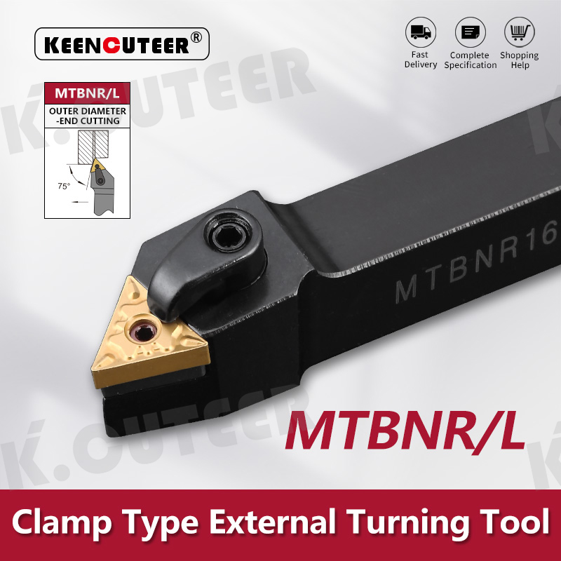  External Turning Tool Holder TNMG Carbide Inserts MTBNR Lathe Cutting Tools 