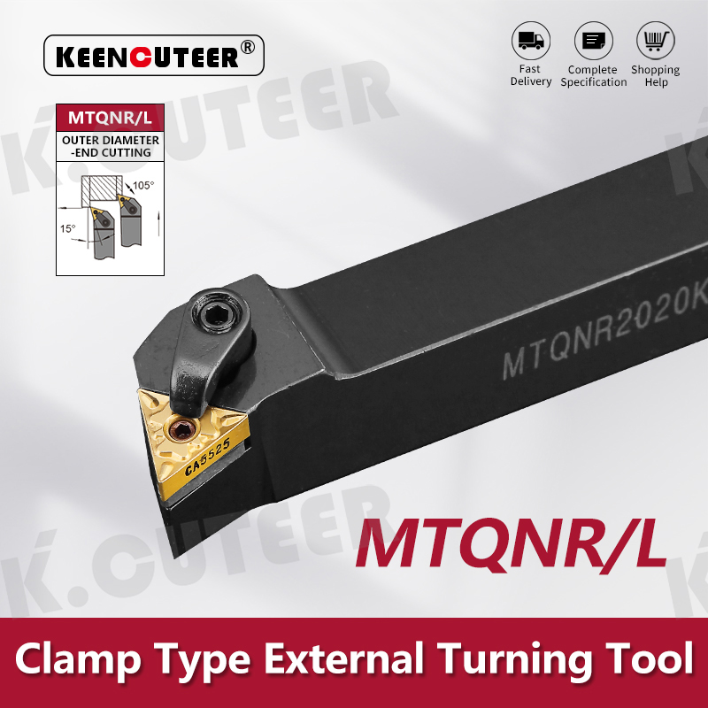 MTQNR1616H16 MTQNR2020K16 MTQNR2525M16 External Turning Tool Holder TNMG Carbide Inserts