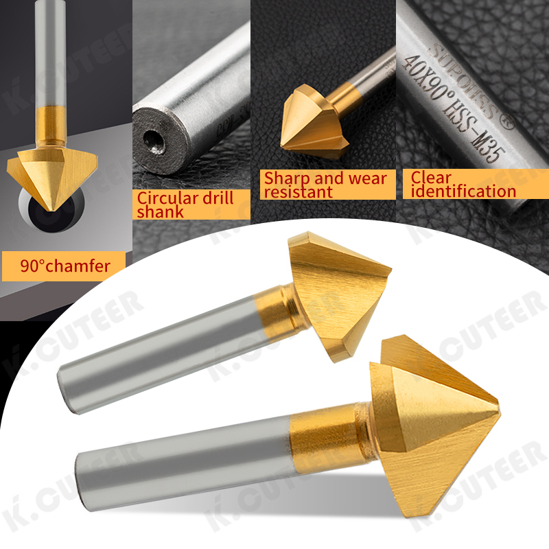Precision 90 Degree Chamfer Tool for CNC and Metal Fabrication