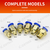 Straight-Through PC Thread Pneumatic Connector Suitable For CNC Lathe Joint