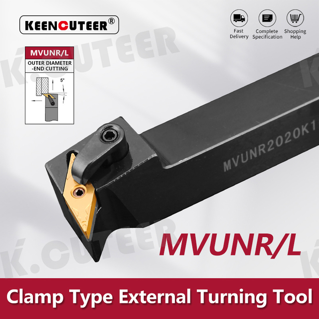 External Turning Tool Holder VNMG Carbide Inserts MVUNR/L Lathe Cutting Tools