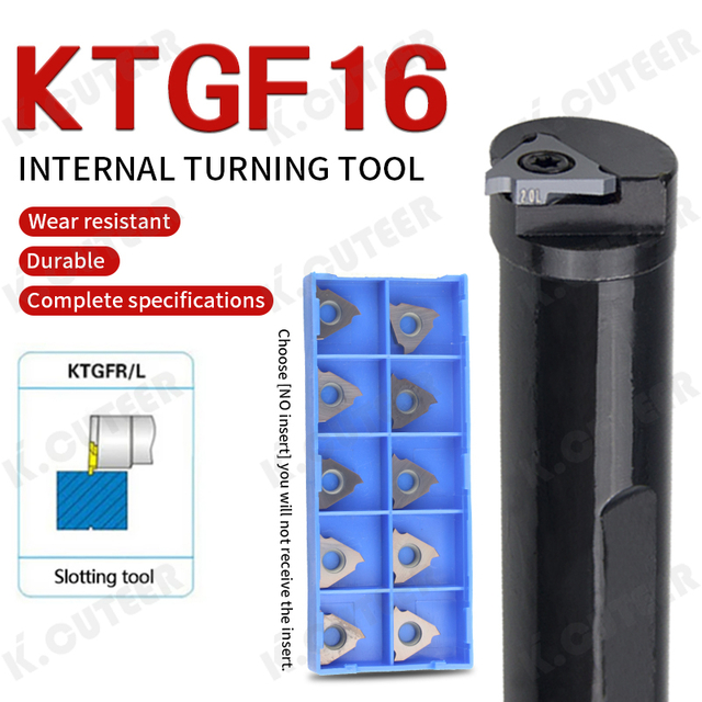 CNC Lathe Machine Internal Grooving Turning Tools Slotting Tool for Tgf32r/L Insert