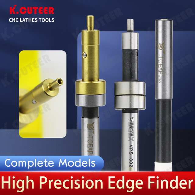 High-Precision CNC Edge Finder Tool with Spring Mechanism