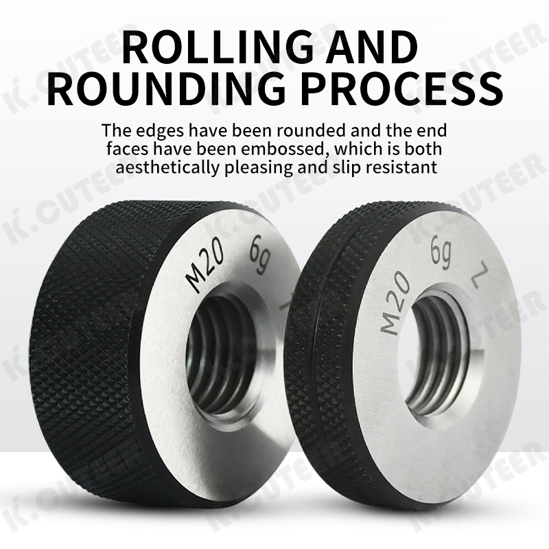 60-Degree Metric Thread Ring Gauge for M2-M20 Taper Gauge Measuring Tool for Precision Engineering