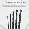 Twist Drill Bit Black Coated Straight Shank Drill Bit Machine Use Or Hand Tools