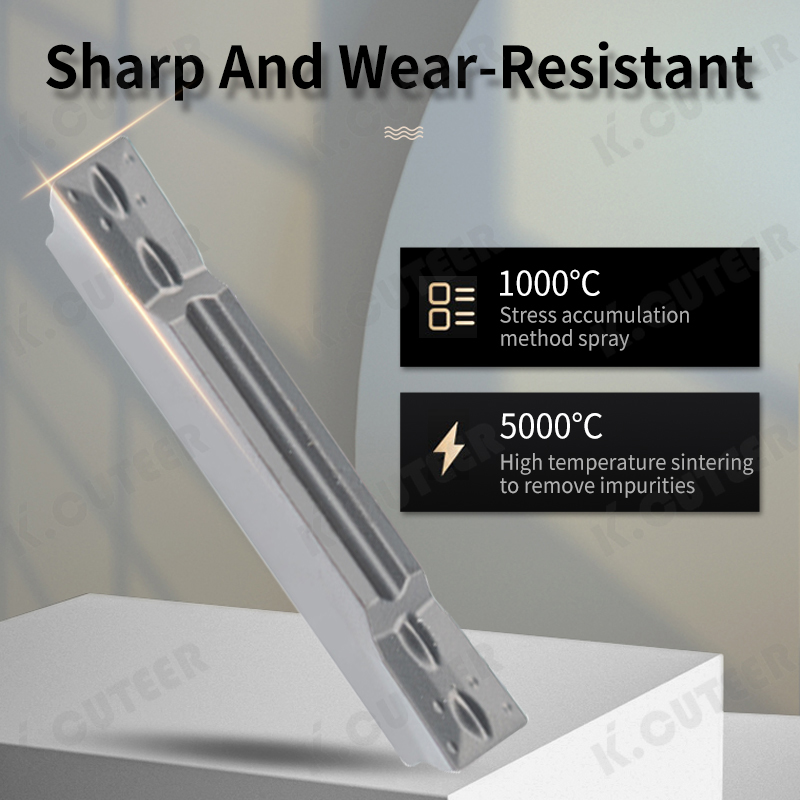 CNC ceramic groove cutting and breaking blade for groove lathe processing