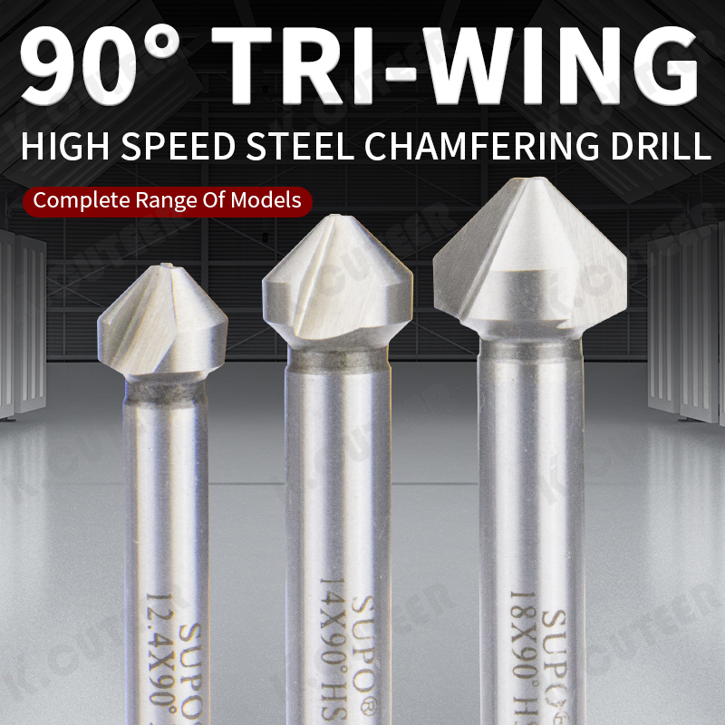 HSS Countersink Chamfering Too Wood Steel Chamfer Cutter Power Tool