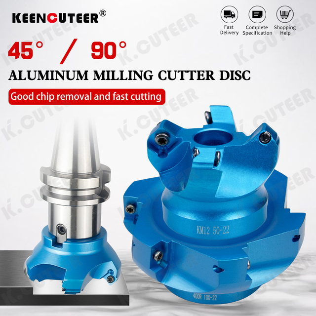High Precision 45 Degree Angle Aluminium Face Mill Cutter