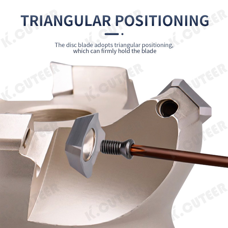 Km12 Fast Feeding Alloy End Mill Milling Machining Slab Face Milling Cutter