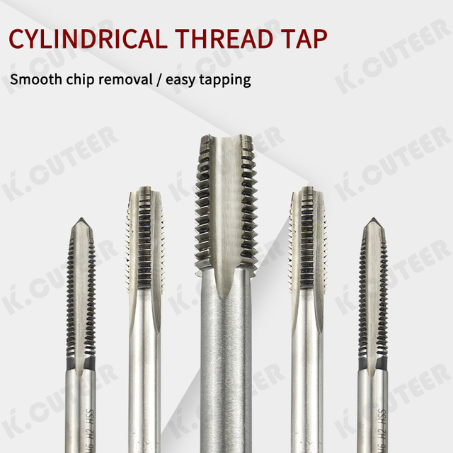 Machine Spiral Point Straight Fluted Screw Thread Hand Tap Drill