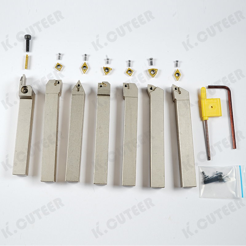 Lathe Boring Bar with Carbide Inserts 1/2 Turning Tools CNC Cutting Holder