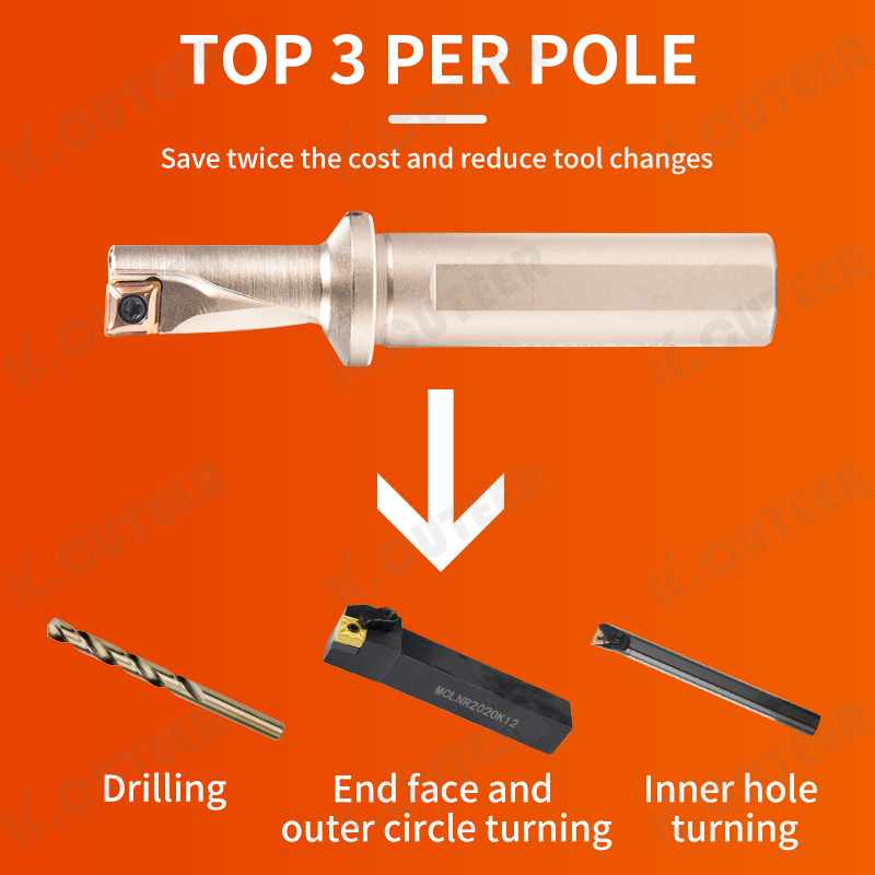 Drilling Turning Boring Small Hole Fast Drill with Carbide Insert