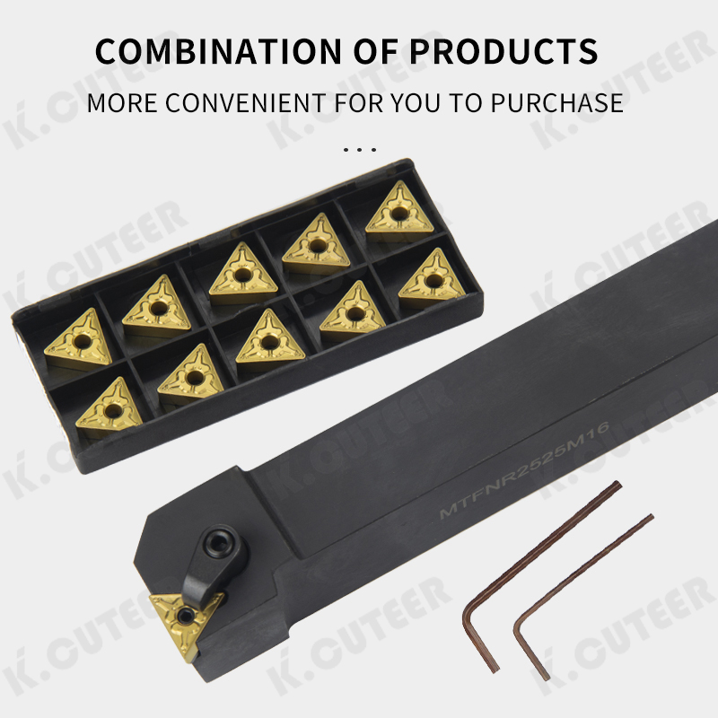 90-Degree CNC Lathe Tool Wtfnr Turning Tool Holder for External Turning