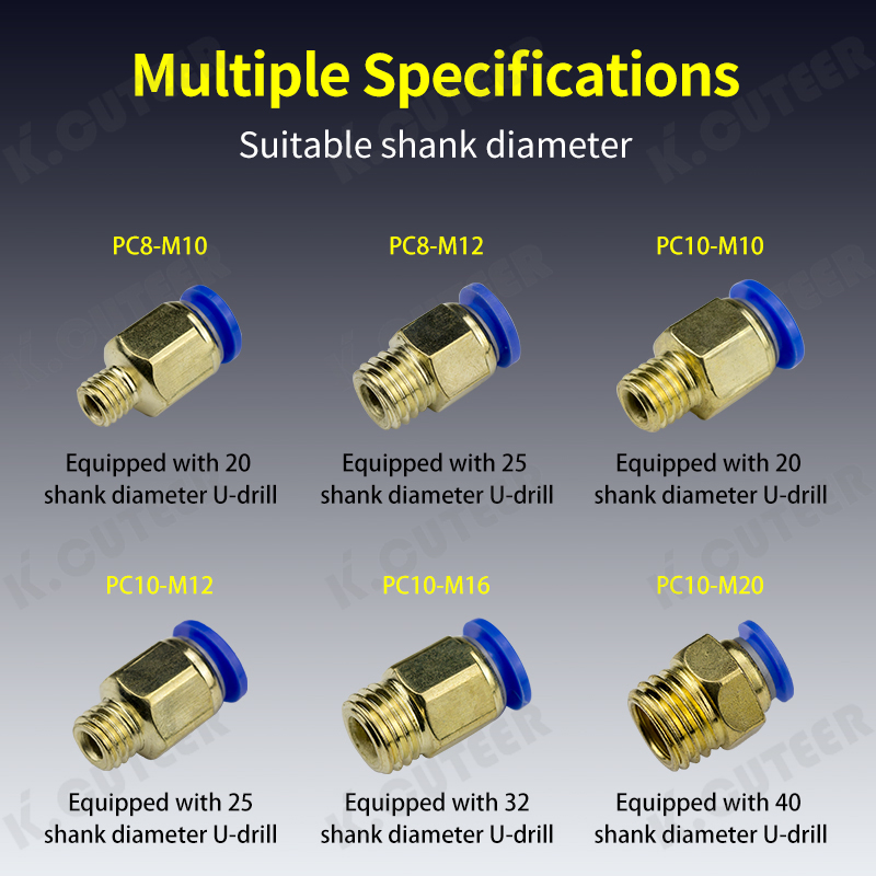 Durable PC Quick Coupling Fittings for Pneumatic Systems
