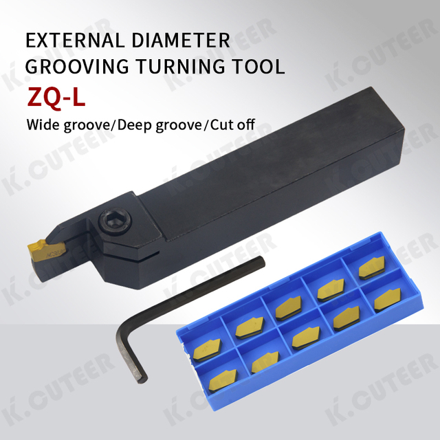 CNC Grooving Tool Cut-off Tool Holder Zq Lathe Tool Grooving Tool