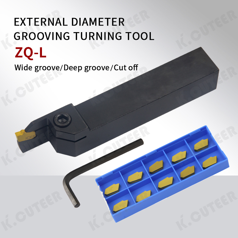 CNC Grooving Tool Cut-off Tool Holder Zq Lathe Tool Grooving Tool
