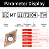 55-Degree Lathe Tool DCMT External and Internal Stainless Steel Special Insert