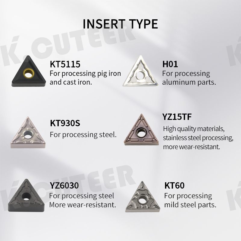 Wtqnr 107° Main Rake Angle External Cylindrical End Face Turning Tool