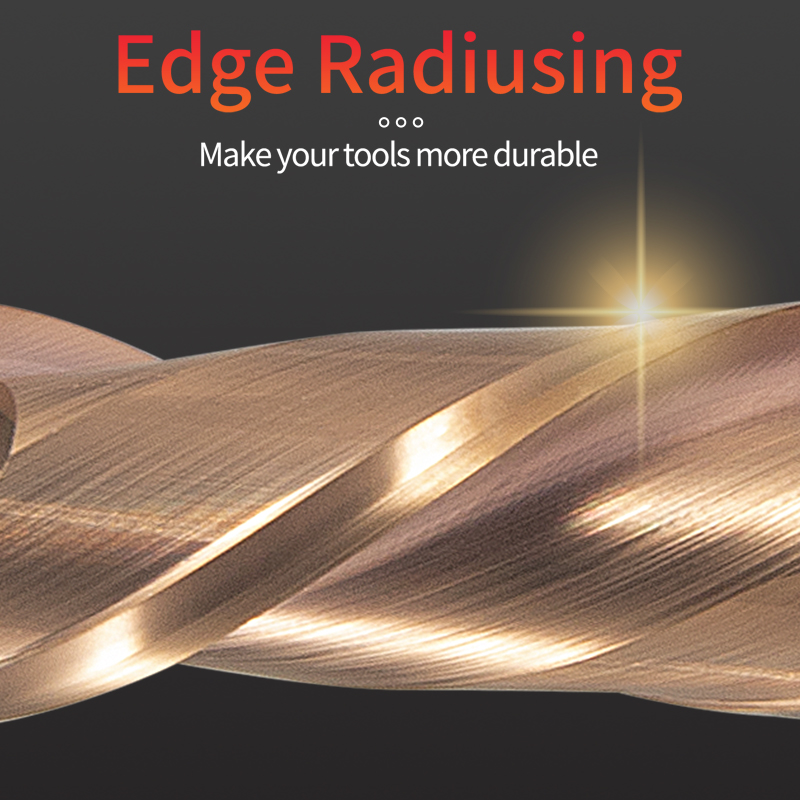 2-Flute Tungsten Steel End Mill 55-Degree Straight Shank CNC Vertical Milling Cutter