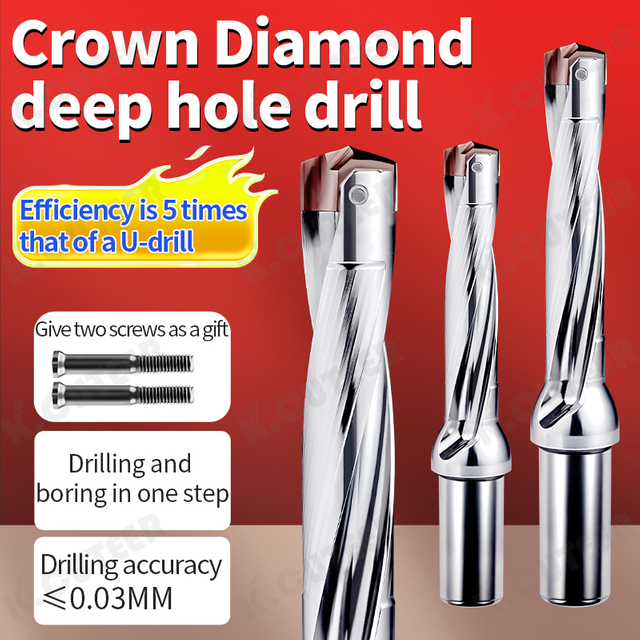 Keencuteer U Drill Violent Drill Internal Cooling Extended Water Spray Tool Holder