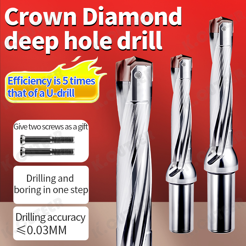 Keencuteer U Drill Violent Drill Internal Cooling Extended Water Spray Tool Holder