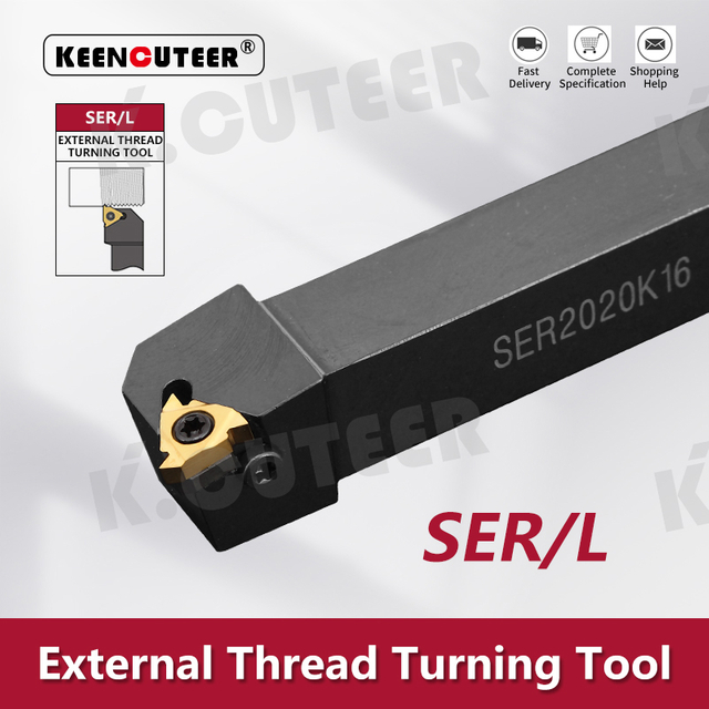  External Thread Turning Tools Lathe Cutter 16IR Carbide inserts CNC Holder