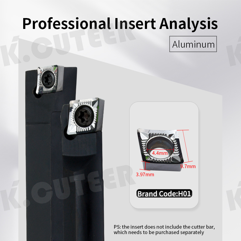 CCGT Carbide Insert for Aluminum SCLCR External Turning Tool
