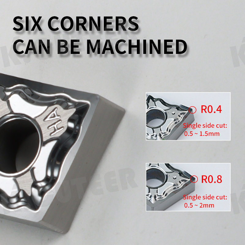 CNMG Carbide Insert for Aluminum MCGNR/L External Turning Tool 