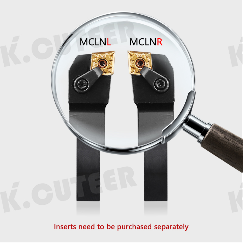 MCLNR/L External Triangular Turning Tool Holder CNMG12 Carbide Inserts Lathe Cutting Tools 