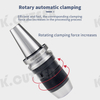 CNC tool holder BT40-APU13-100 self-tightening drill clamp type APU drill chuck wrench
