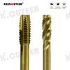 Metric Titanium Plated HSS Spiral Point Tap Spiral Flute Tap