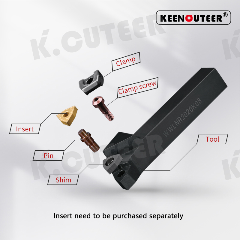 External Turning Tool Holder WNMG Carbide Inserts WWLNR Lathe Bar CNC Cutting Tools Set