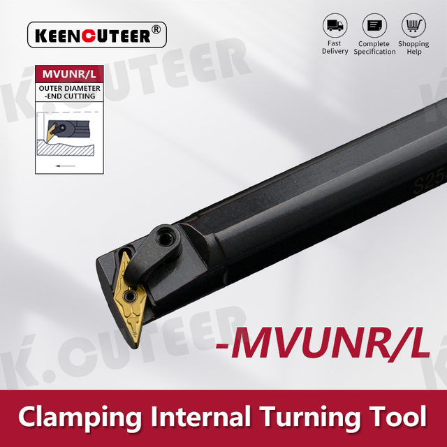 Turning Tool Holder VNMG16 Carbide Inserts Lathe Bar CNC Cutting Tools 