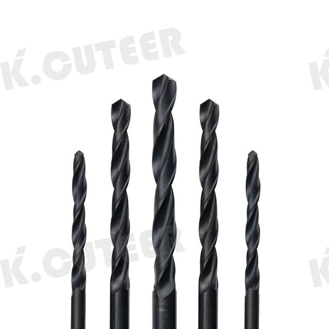 Twist Drill Bit Black Coated Straight Shank Drill Bit Machine Use Or Hand Tools
