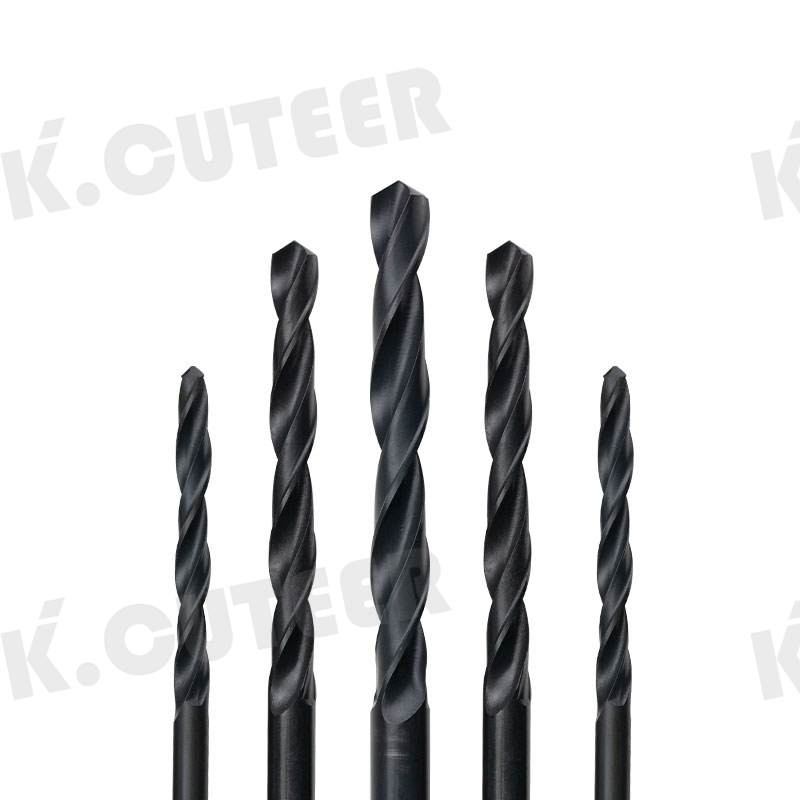 Twist Drill Bit Black Coated Straight Shank Drill Bit Machine Use Or Hand Tools