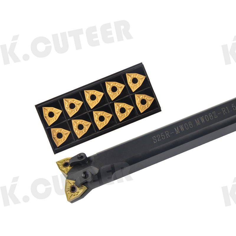 Double-head CNC lathe S25R/S32S-MW08R/S20R-SCLCR09-H cylindrical bore sharing a clamp boring tool
