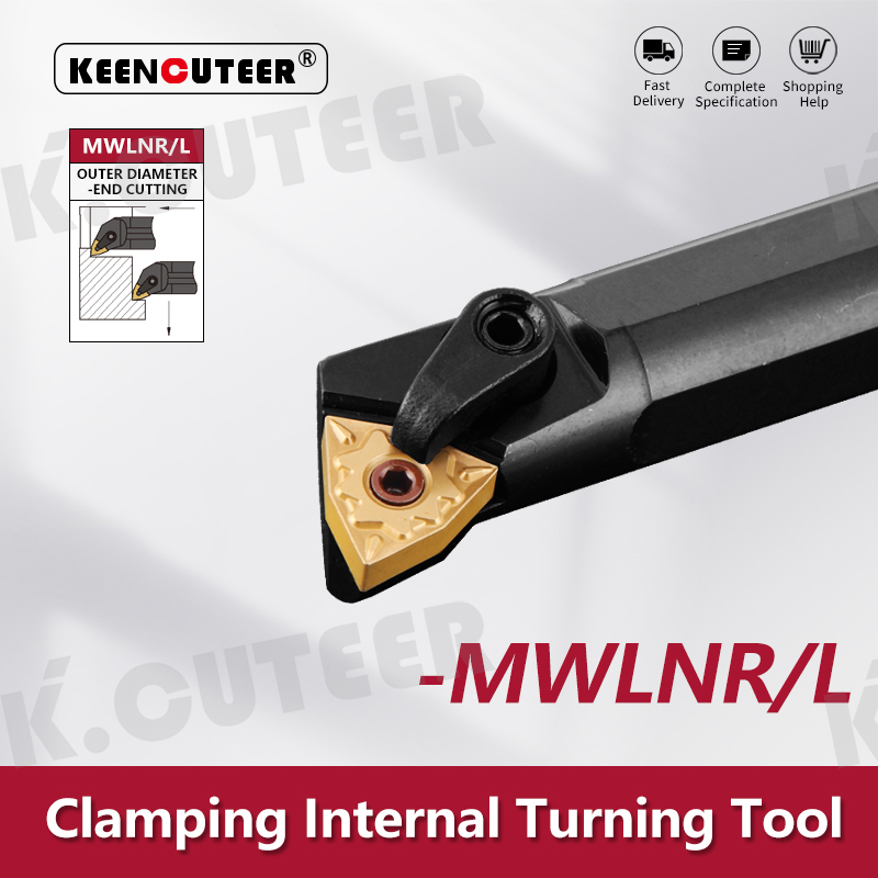 Full series S16Q-MWLNR06 S20R-MWLNR06 S25S-MWLNR06 Internal Turning Tool Holder WNMG Carbide Inserts